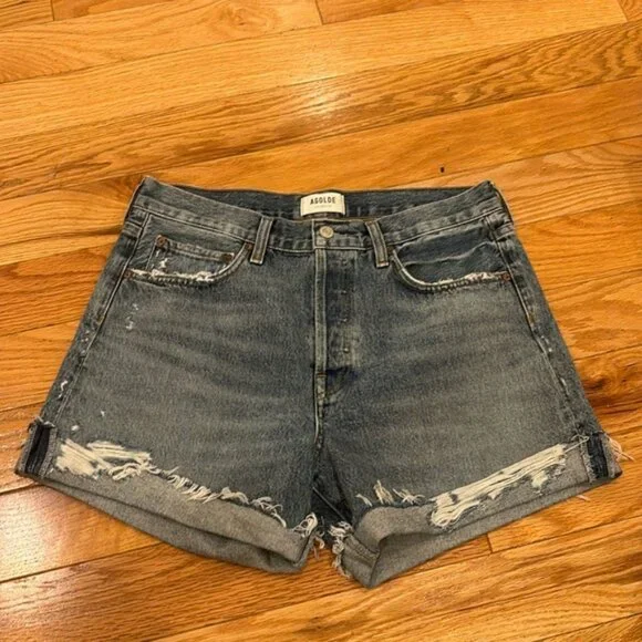 Agolde Parker Cuffed Long Shorts